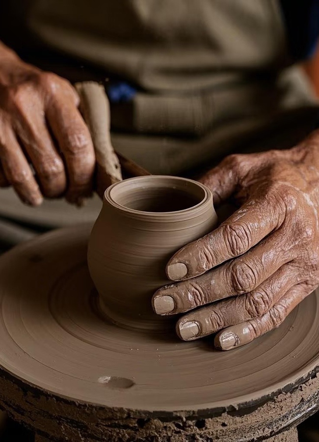 Handmade pottery