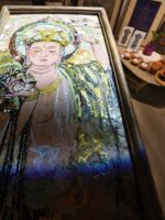 Flower-Offering Bodhisattva Marble & Lacquer - Image 5