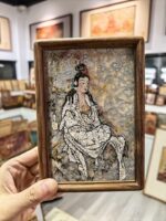 White Robe Guanyin Marble & Lacquer - Image 7
