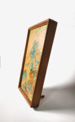 MANOMADE A Thousand Li of Rivers and Mountains Marble & Lacquer Painting - Frame Side Detail 1 - Image 3