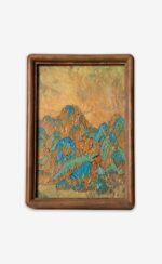 MANOMADE A Thousand Li of Rivers and Mountains Marble & Lacquer Painting - Frame Side Detail 1 - Image 2