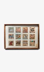 Chinese Zodiac Marble & Lacquer Painting