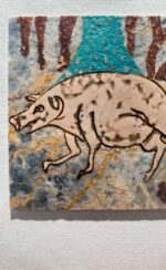 Chinese Zodiac Marble & Lacquer Painting - Image 6