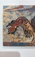 Chinese Zodiac Marble & Lacquer Painting - Image 5