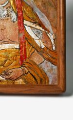 MANOMADE Dunhuang White Robe Guanyin Marble & Lacquer Painting - Image 3