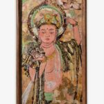 MANOMADE Flower-Offering Bodhisattva Marble & Lacquer Painting