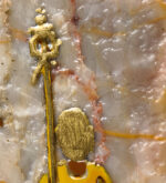 Ksitigarbha with Diting Marble & Lacquer Painting - Image 3