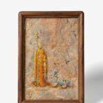 MANOMADE Ksitigarbha Bodhisattva with Diting Marble & Lacquer Painting