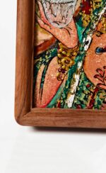 MANOMADE Mahasthamaprapta Bodhisattva Marble & Lacquer Painting - Image 4