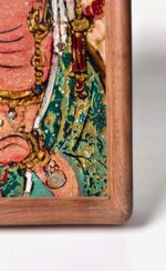 MANOMADE Mahasthamaprapta Bodhisattva Marble & Lacquer Painting - Image 5