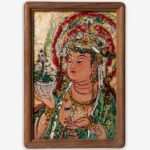 ManoMade Mahasthamaprapta Bodhisattva Marble Lacquer Painting