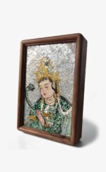MANOMADE Manjushri Bodhisattva Marble & Lacquer Painting - Image 2