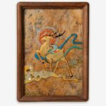 MANOMADE Nine-Colored Deer Gold Marble & Lacquer Painting