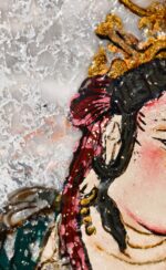 Samantabhadra Bodhisattva Marble & Lacquer - Image 3