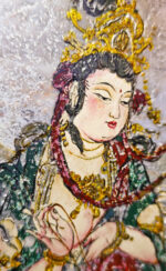 MANOMADE Samantabhadra Bodhisattva Marble & Lacquer Painting - Image 2