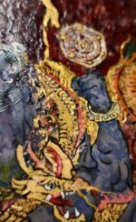 MANOMADE Vajrakila (Huiji Jin'gang) Marble & Lacquer Painting - Image 3