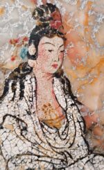 White Robe Guanyin Marble & Lacquer - Image 2