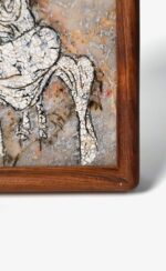 MANOMADE White Robe Guanyin Marble & Lacquer Painting - Image 3