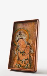 MANOMADE Willow-Holding Bodhisattva Marble & Lacquer Painting - Image 3