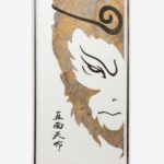 MANOMADE Wukong Marble & Lacquer Painting - Calligraphy & Quote