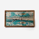 MANOMADE Wuli Bridge Marble & Lacquer Painting