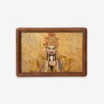 MANOMADE Wuye God of Wealth Marble & Lacquer Painting