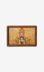 MANOMADE Wuye God of Wealth Marble & Lacquer Painting