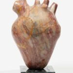 MANOMADE-Marble Heart Sculpture - Back View