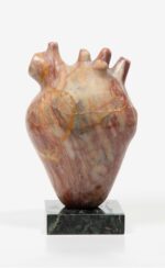 MANOMADE-Marble Heart Sculpture - Back View