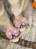 Mythic Beast — Hand-Embroidered Silk Slippers - Image 6