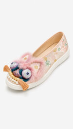 Mythic Beast — Hand-Embroidered Silk Slippers - Image 3