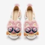 Mythic Beast — Hand-Embroidered Silk Slippers