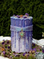 “Celestial Wisteria” — Artisanal Fluid Wax & Crystal Candle - Image 5