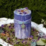 “Celestial Wisteria” — Artisanal Fluid Wax & Crystal Candle