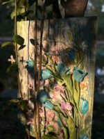 "Monet’s Garden in Bloom" Hand-Sculpted 3D Clay Relief & Impasto Oil Painting by Master Zong - Image 6