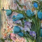 Monet's Garden in Bloom | Hand-Sculpted 3D Clay Relief and Impasto Oil Painting by Master Zong