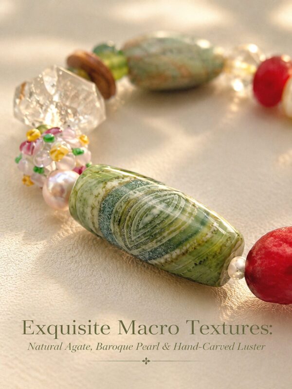 MANOMADE A Little Joy handmade colorful gemstone pearl bracelet, everyday lifestyle