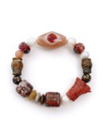 Dawn Makeup | Eye Agate, Ocean Jasper & Baroque Pearl Bracelet