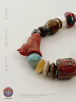 MANOMADE Dawn Makeup handmade agate natural stone pearl bracelet, product detail view