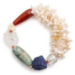 Whispers of Wind & Flowers | Artisan Pearl, Mother-of-Pearl & Raw Gemstone Bracelet