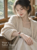 Whispers of Wind & Flowers | Artisan Pearl, Mother-of-Pearl & Raw Gemstone Bracelet - Image 5