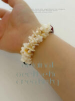 Whispers of Wind & Flowers | Artisan Pearl, Mother-of-Pearl & Raw Gemstone Bracelet - Image 4